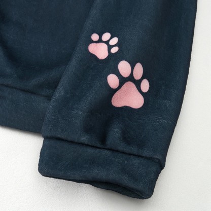MODAKAWA MEOW Sakura Katzen-Plüschhoodie mit Hasenohren - image 6