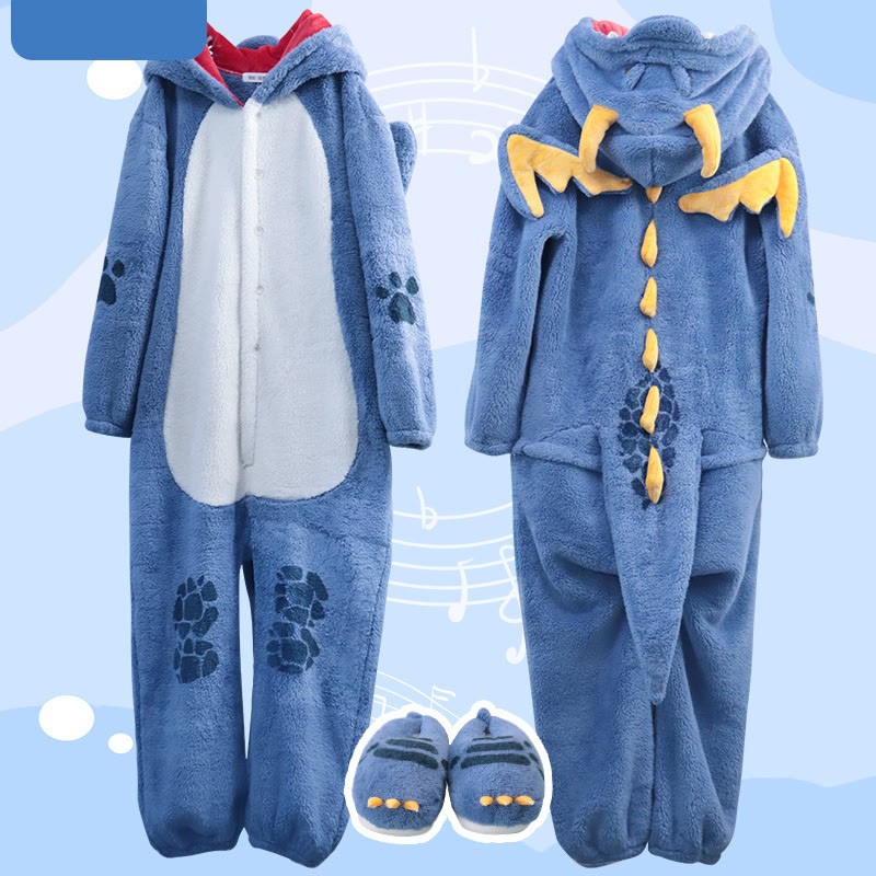 Anime-Drachen-Einteiler-Pyjama-Set - image 4