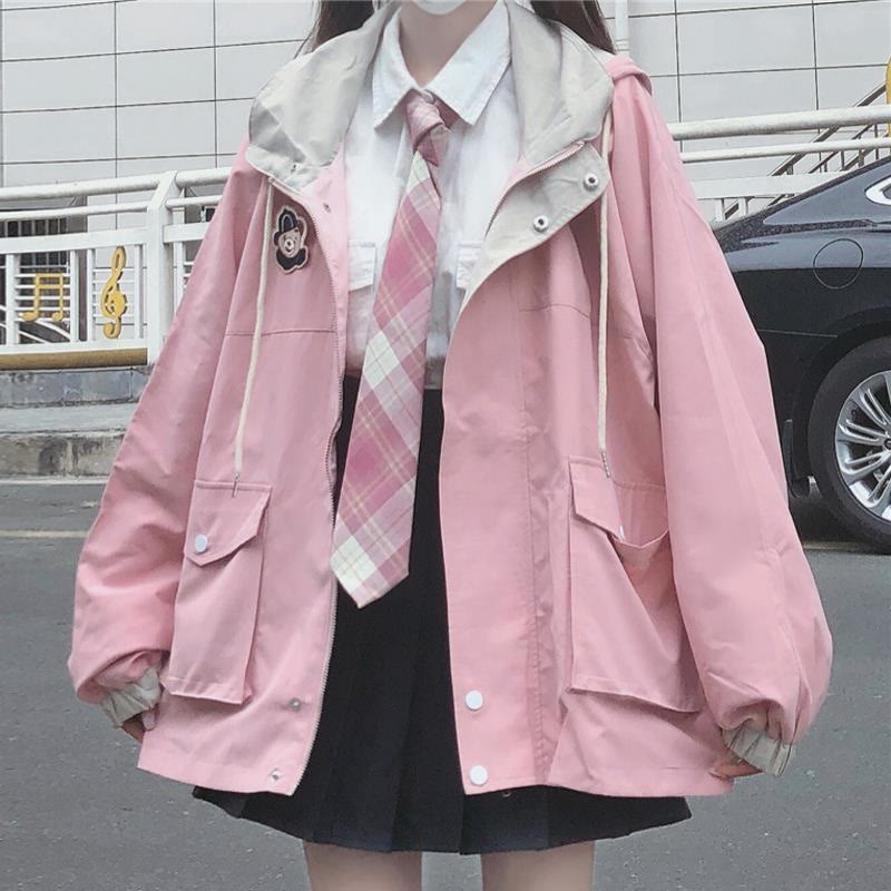 Schicke, adrette JK Kapuzenjacke - Rosa - 2XL - image 4