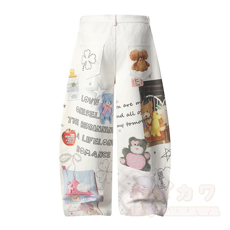 Hochwertiges, strapazierfähiges Set: Jacke mit Sternenstickerei, Hose mit Bären- und Panda-Print - image 12