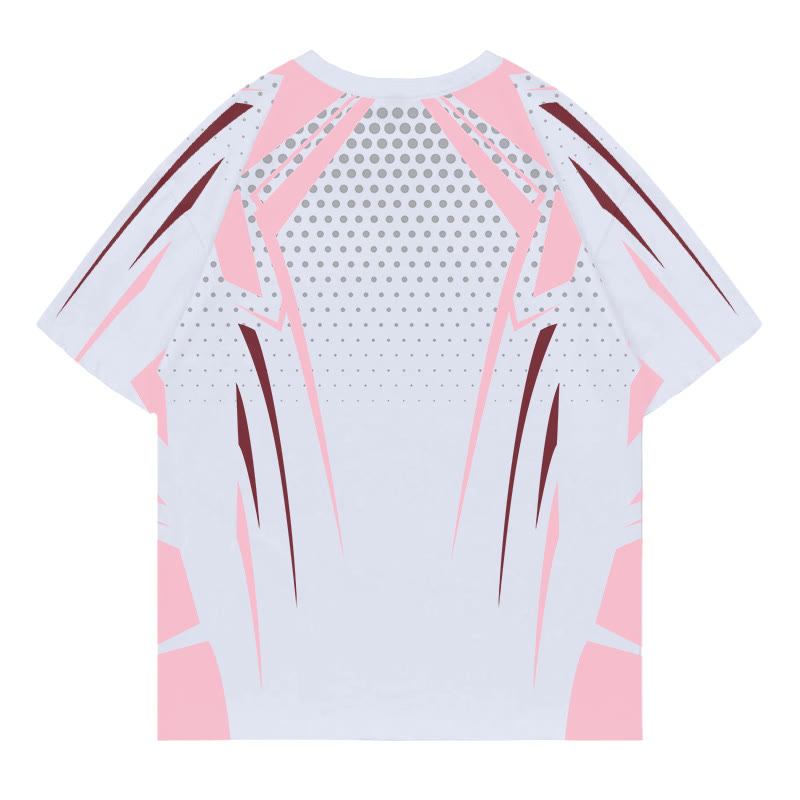 Modakawa-T-Shirt mit Cyberpunk-Mecha-Print