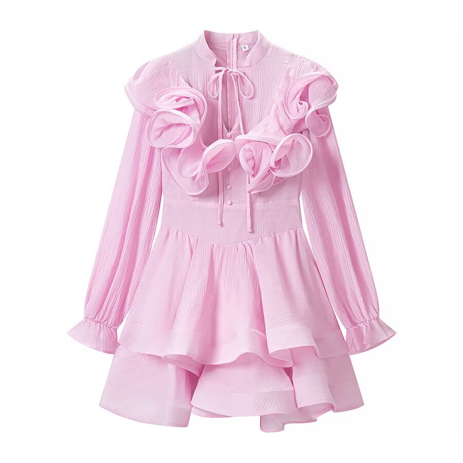 Süßes Rüschenkleid mit Schnürung - image 3
