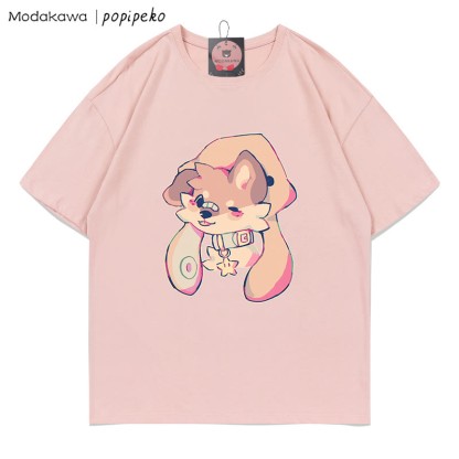 MODAKAWA X popipeko Welpenprint T-Shirt - Pink - 5XL - image 8