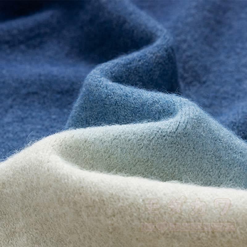 Zweiteiler: Strickpullover mit Farbverlauf und Cordhose - image 13