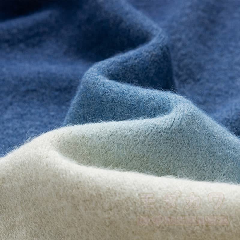 Zweiteiler: Strickpullover mit Farbverlauf und Cordhose - image 13