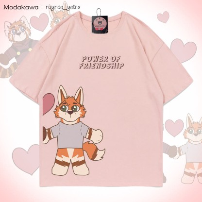 MODAKAWA X roynce_yetra Anderson And Felipe Grafik-T-Shirt - Pink Anderson - 5XL - image 7
