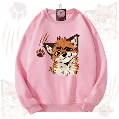 MODAKAWA X atka Fox Graphic Unisex Sweatshirt - Rosa - 3XL - image 7