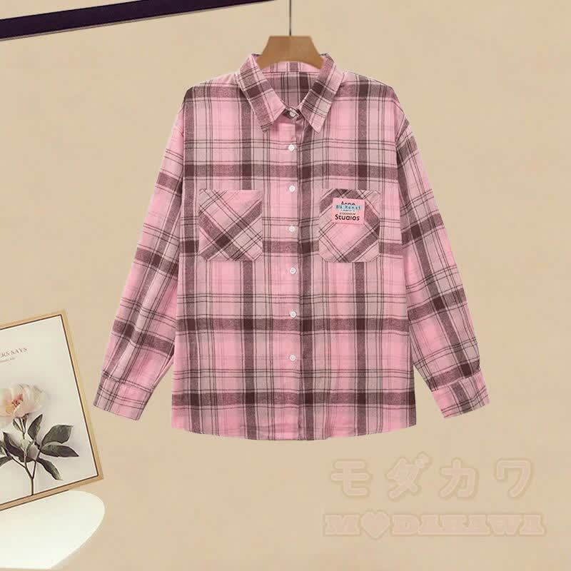 Cami-Top, kariertes Hemd, Cargohose, passendes Outfit - Hemd (Einzeln) - XL - image 6