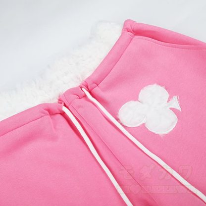 Hochwertiges, strapazierfähiges Set aus zweiteiligem Set: T-Shirt mit Polka-Dot-Stickerei und weit geschnittener Hose. - image 17