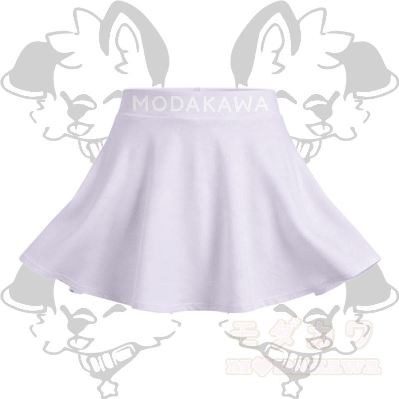 MODAKAWA X popipeko Puppy Graphic Modakawa Crop Tank Sport Top Skirt Matching Outfit - Hellvioletter Rock - 2XL - image 10