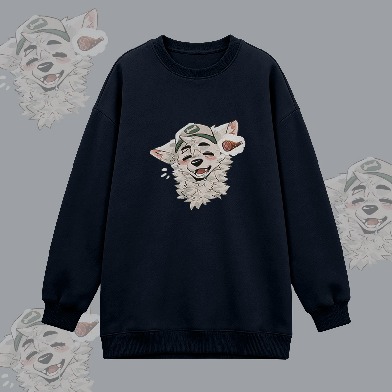  MODAKAWA X atka Fox Graphic Oversized Crewneck Sweatshirt - Black - 3XL - image 5