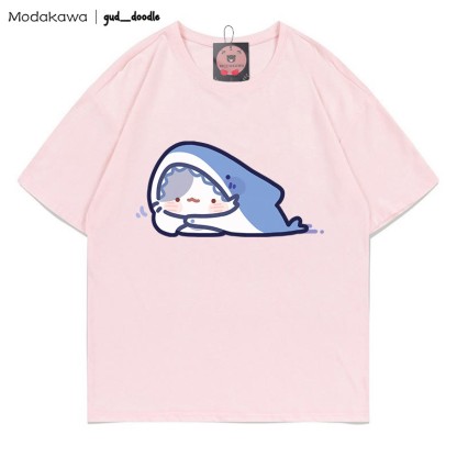 MODAKAWA X gud_doodle T-Shirt mit Kitty-Hai-Print - Pink - 5XL - image 7