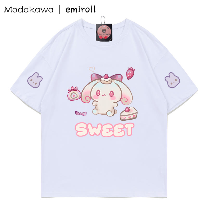 MODAKAWA X emiroll T-Shirt mit Hasenprint - White - 5XL - image 4