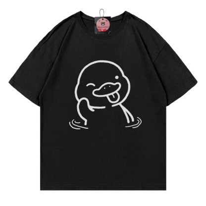 Lustiges T-Shirt mit Entenaufdruck - Black - 5XL - image 4