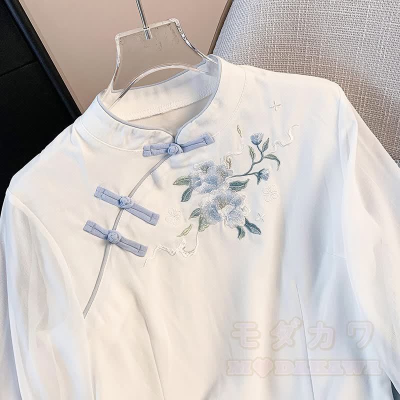 Vintage-besticktes Oberteil und Rock, zweiteiliges Set - image 6