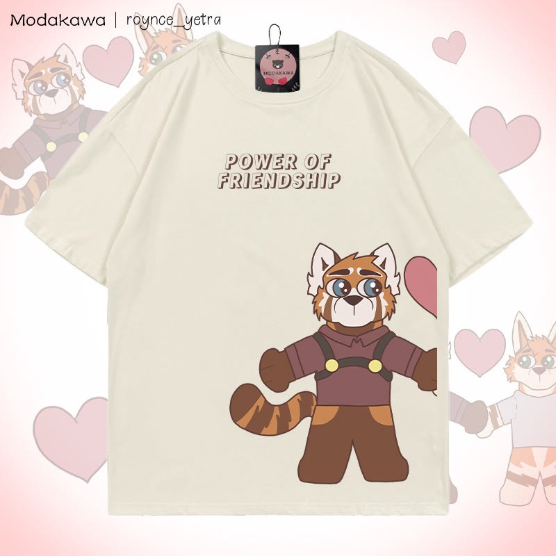 MODAKAWA X roynce_yetra Anderson And Felipe Grafik-T-Shirt - Beige Felipe - 5XL - image 2