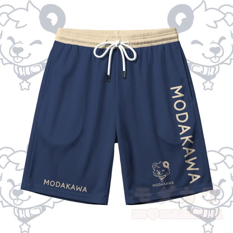 Ärmelloses, schnelltrocknendes Tanktop mit Bärenmotiv und passender Hose von Modakawa - Lila-blaue Shorts - 5XL - image 11