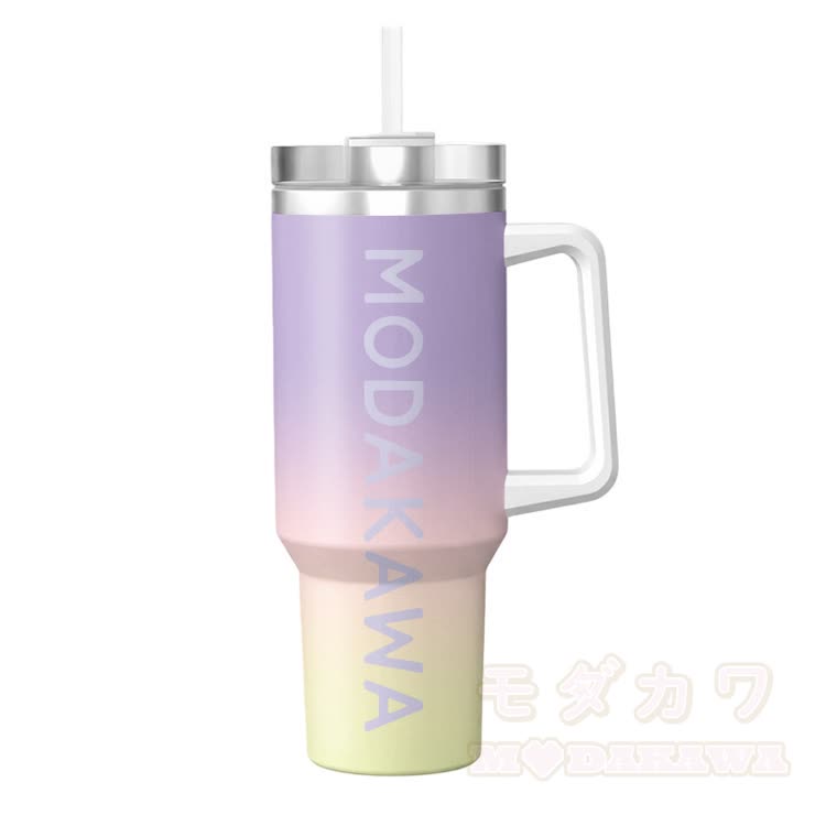 Modakawa Edelstahlbecher mit Farbverlauf (40 oz) - Mehrfarbig C - 40 oz / 1200 ml - image 5