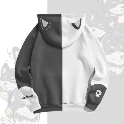 MODAKAWA Pullover-Hoodie mit fröhlichem Koda-Welpen-Print - image 3