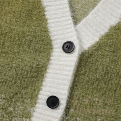 Zweiteiliger Cardigan mit Farbverlauf, Strickjacke, Hosen mit Taschen - image 11