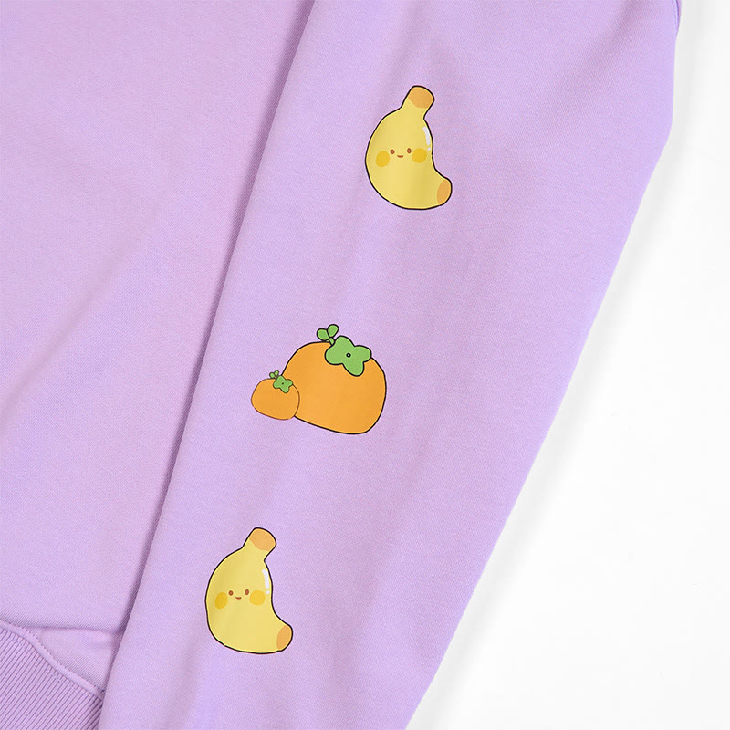 Modakawa Lockerer Kapuzenpullover mit Nickerchen-Tier-Buchstabendruck - image 9