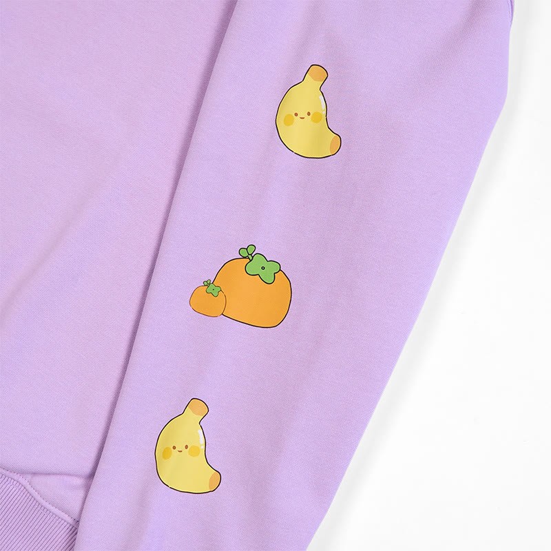 Modakawa Lockerer Kapuzenpullover mit Nickerchen-Tier-Buchstabendruck - image 9