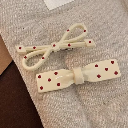 Kawaii Süße Polka-Dot-Haaraccessoires - Beige B - image 13