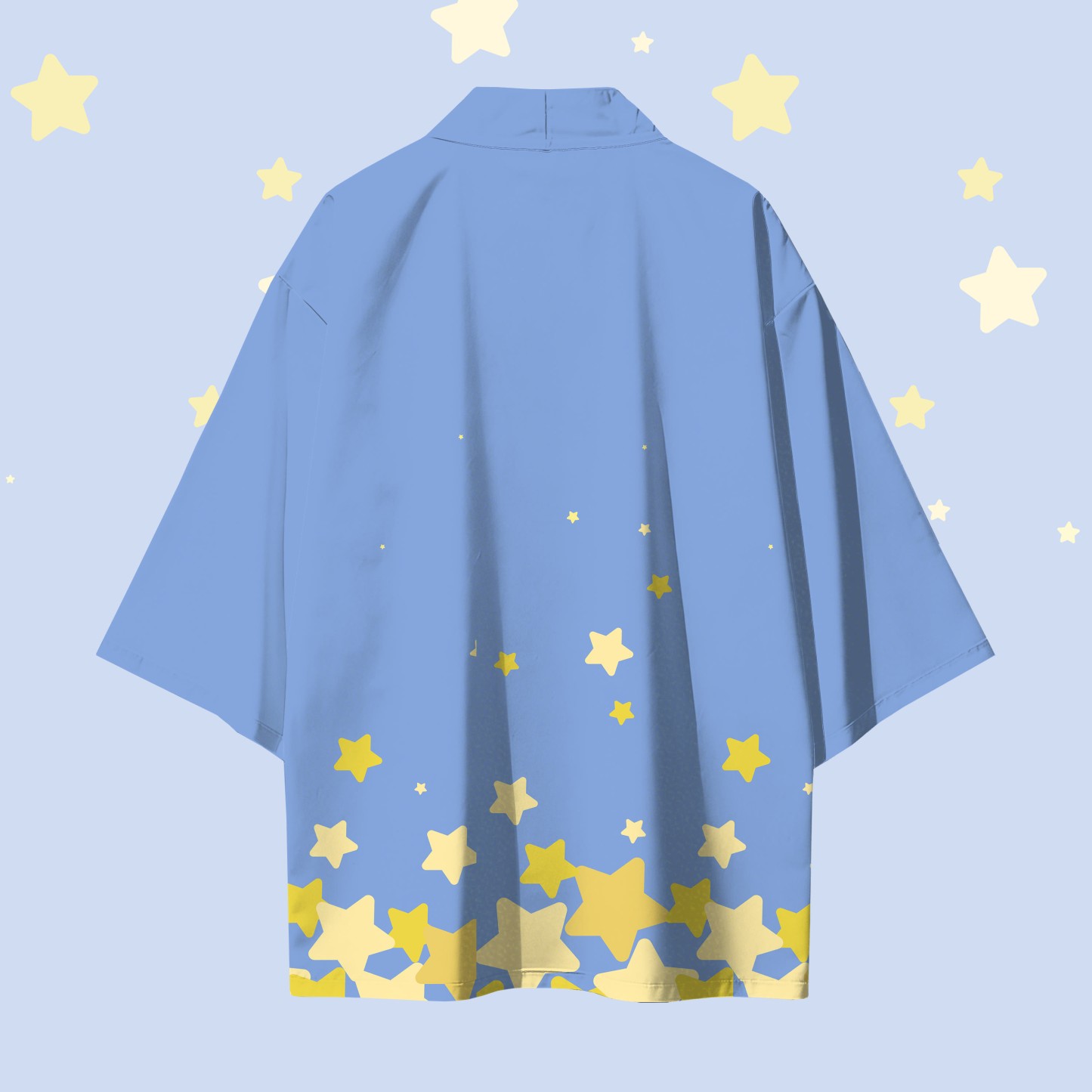 Modakawa Cardigan mit Sternenmuster und Farben -Design, Kimono-Oberbekleidung - image 6