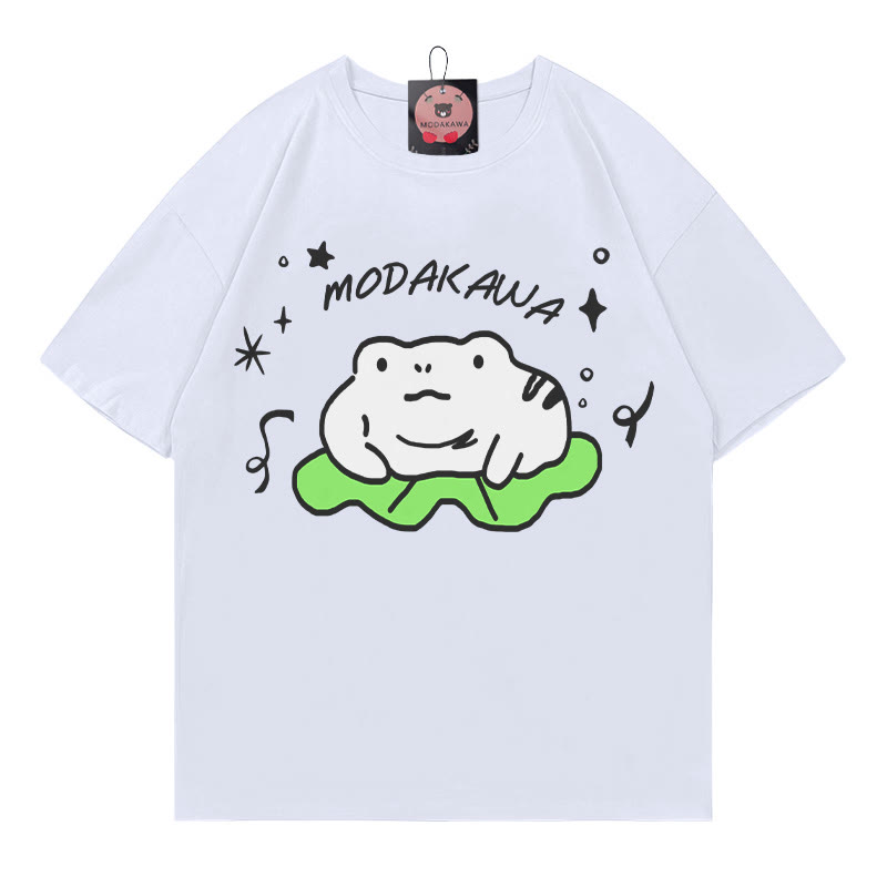 MODAKAWA T-Shirt mit Frosch-Buchstabenprint - White - 5XL - image 3