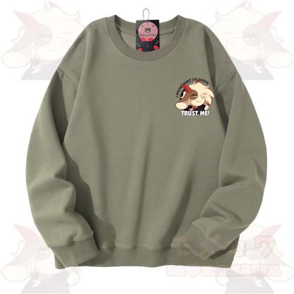 MODAKAWA X zarckets TRUST ME Fuchs-Grafik Unisex-Sweatshirt - Hellgrün - 3XL - image 12