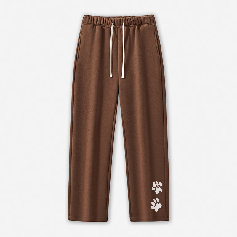 Freizeithose mit Pfotenabdruck - Brown - 5XL - image 7