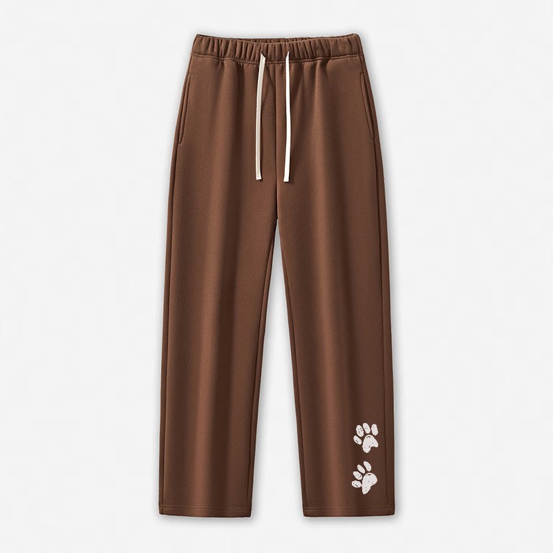 Freizeithose mit Pfotenabdruck - Brown - 5XL - image 7