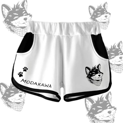 MODAKAWA Gradient Tongue-Out Koda Graphic Shorts - White - 5XL - image 6