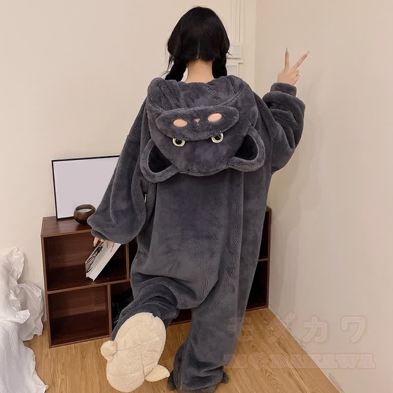 Nilpferd-Plüsch-Kapuzen-Einteiler-Schlafanzug - image 6