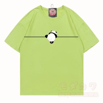 MODAKAWA Panda Grafik T-Shirt aus 100 % Baumwolle - Avocadogrün - 5XL - image 7