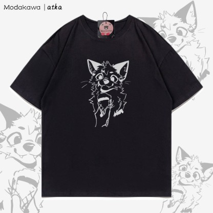 MODAKAWA X atka Fuchs isst Eiscreme Grafik-T-Shirt - Black - 5XL - image 7