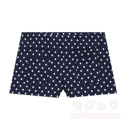 Zweiteiliges Set aus gepunkteter Stehkragenjacke und Shorts - image 9