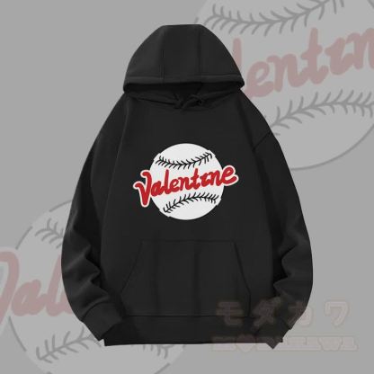 MODAKAWA VALENTINE Baseball Graphic Heavyweight Hoodie - Schwarz - 2XL - image 4