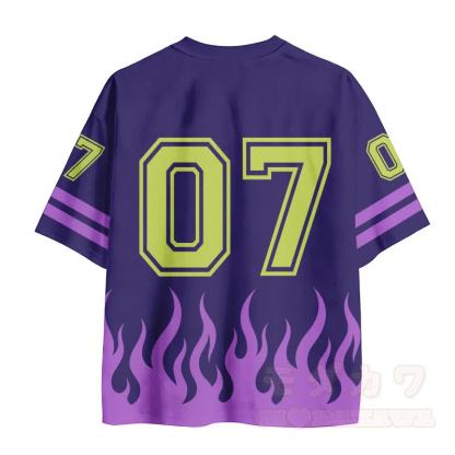 LIEBE PERSON HINTER MIR Kreuzfeuernummer Grafik Vintage Mesh Jersey T-Shirt - image 3