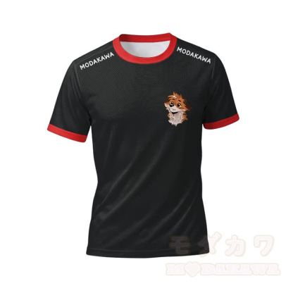 MODAKAWA X atka Fox Graphic Herren-Sport-T-Shirt mit Kordelzug und passender Shorts - Red Top - 5XL - image 4
