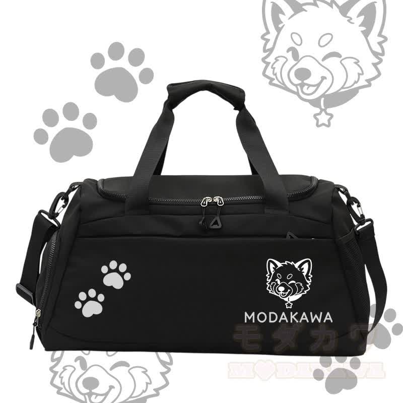 Modakawa Sporttasche mit Waschbär-Motiv, großes Fassungsvermögen - Schwarz - 55 x 28 x 26 cm - image 6