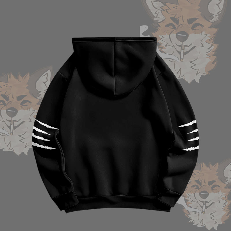 MODAKAWA X atka Fox Smoking Graphic All Over Print Pullover Hoodie - image 6