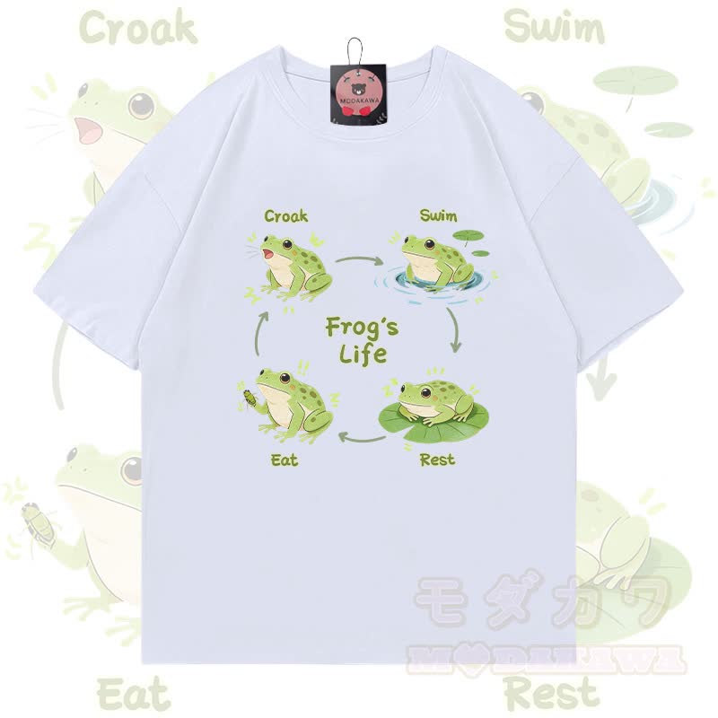 FROSCHLACHT-SHIRT Modakawa 100% Baumwolle - Weiß - 5XL - image 3