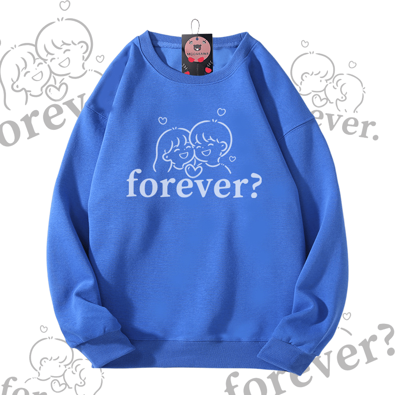 MODAKAWA FOREVER Unisex-Sweatshirt mit Partner-Grafik - Royal Blue - 5XL - image 7
