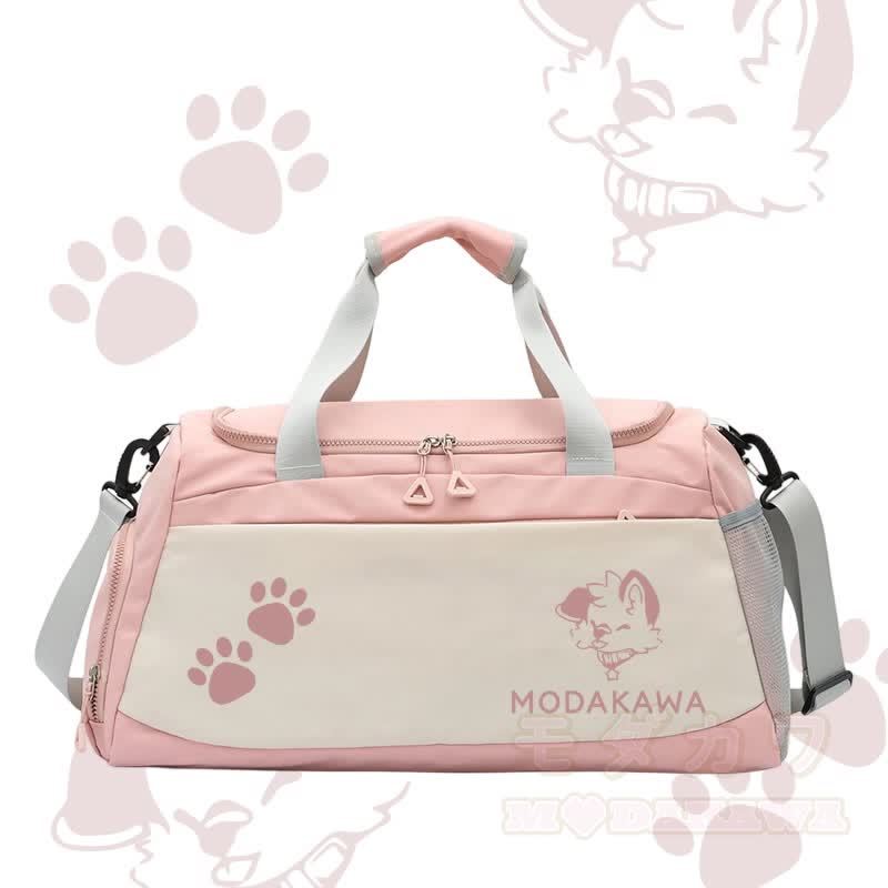 MODAKAWA X popipeko Puppy Graphic Sporttasche mit großem Fassungsvermögen - Rosa - 55 x 28 x 26 cm - image 4