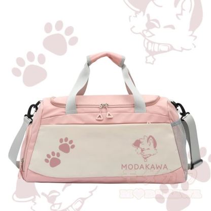 MODAKAWA X popipeko Puppy Graphic Sporttasche mit großem Fassungsvermögen - Rosa - 55 x 28 x 26 cm - image 4