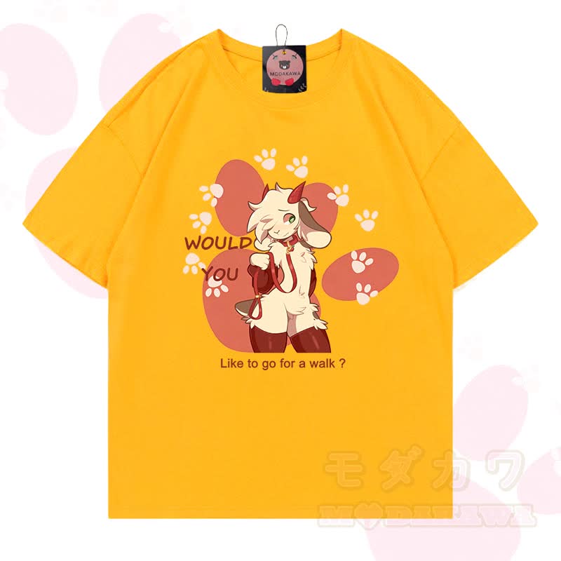 MODAKAWA X zarckets Goat Graphic 100% Baumwoll-T-Shirt - Leuchtend gelb - 5XL - image 18