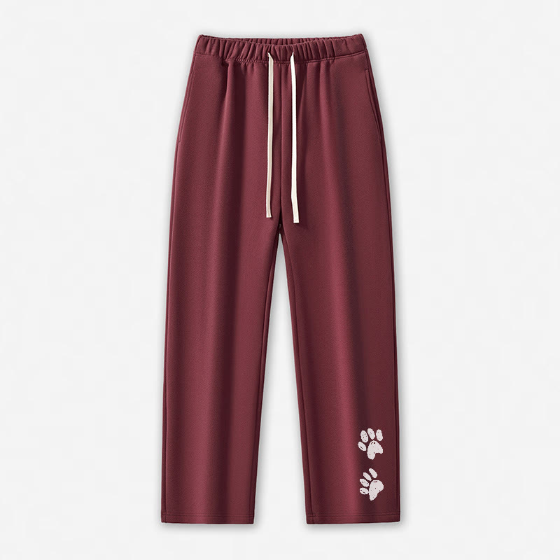 Freizeithose mit Pfotenabdruck - Dark Red - 5XL - image 6