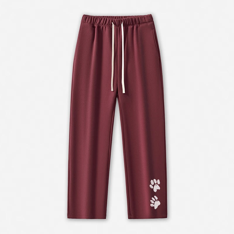 Freizeithose mit Pfotenabdruck - Dark Red - 5XL - image 6