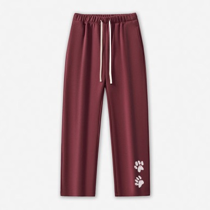 Freizeithose mit Pfotenabdruck - Dark Red - 5XL - image 6